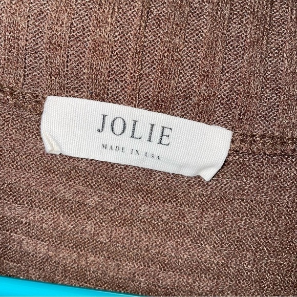 JOLIE Brown Cardigan Sweater - Picture 2 of 4